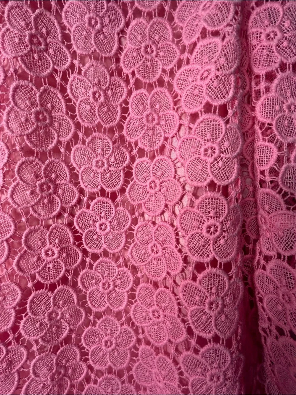 Kate Spade Pink Floral Lace Dress - Large